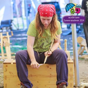 Grünholzmobil bei der wundersamen Sommerakademie 2024