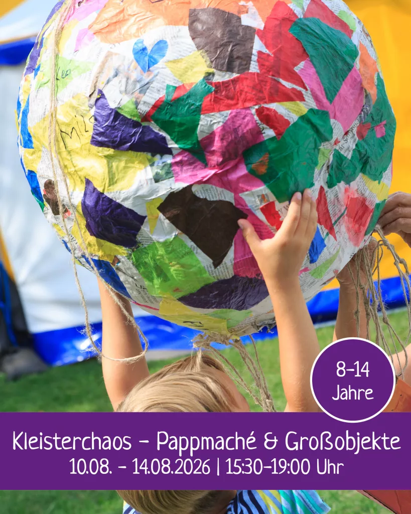 Kleisterchaos – Pappmaché & Großobjekte Workshop